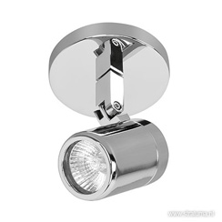 Badkamer spot Rain 1 lichts chroom spotlicht op badkamerspotjes